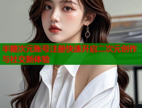 半糖次元账号注册快速开启二次元创作与社交新体验
